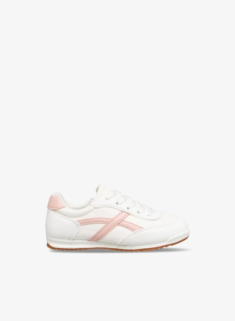 Girls Lace-Up Colorblock Sneakers