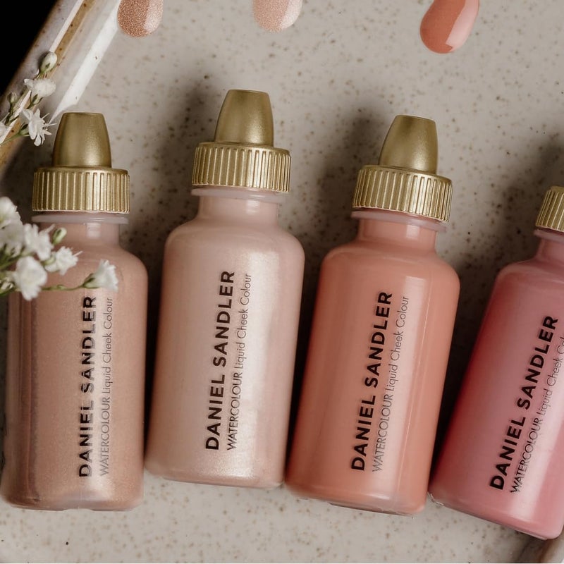 Daniel Sandler WATERCOLOUR LIQUID ILLUMINATOR 'ROSE GLOW' 15ml â€“ Liquid Shimmer Makeup, Highlighter â€“ Oil-Free, Lightweight, Buildable & Long-Lasting for Cheeks, Lips - Image 5