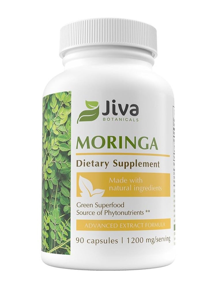 Jiva BOTANICALS Moringa Dietary Supplement 90 Capsules - Image 1
