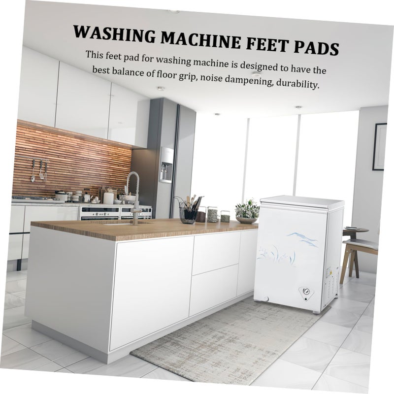 4pcs Washing Machine Anti Vibration Pads Non Slip Soundproof Feet Mats Easy Install - Image 4
