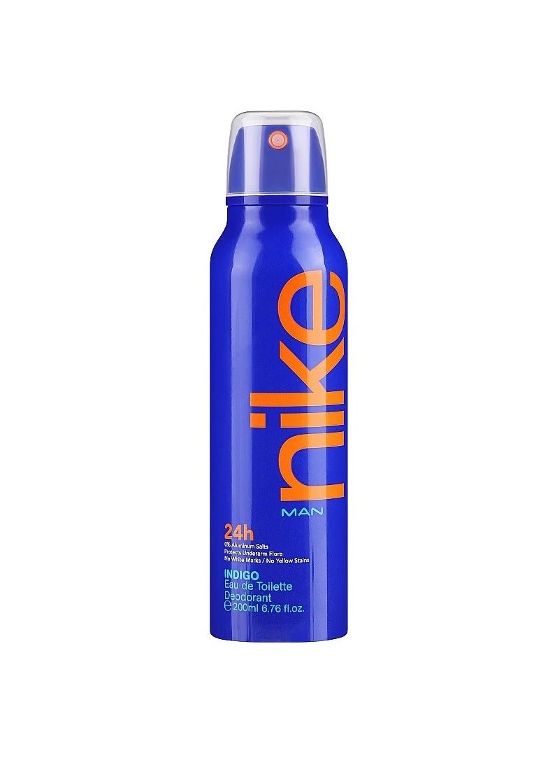Nike Man Indigo Eau De Toilette Deodorant, 200ml - Image 1