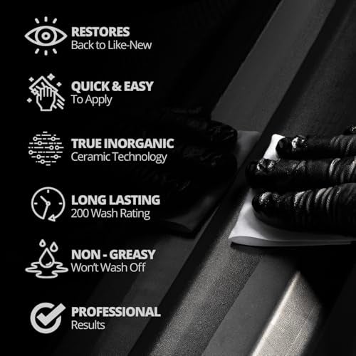 CERAKOTE® Ceramic Trim Coat Kit - Quick Plastic Trim Restorer - Ceramic Coating Guaranteed Restoration to Last Over 200 Washes – A Ceramic Coating, Not a Dressing - Image 3