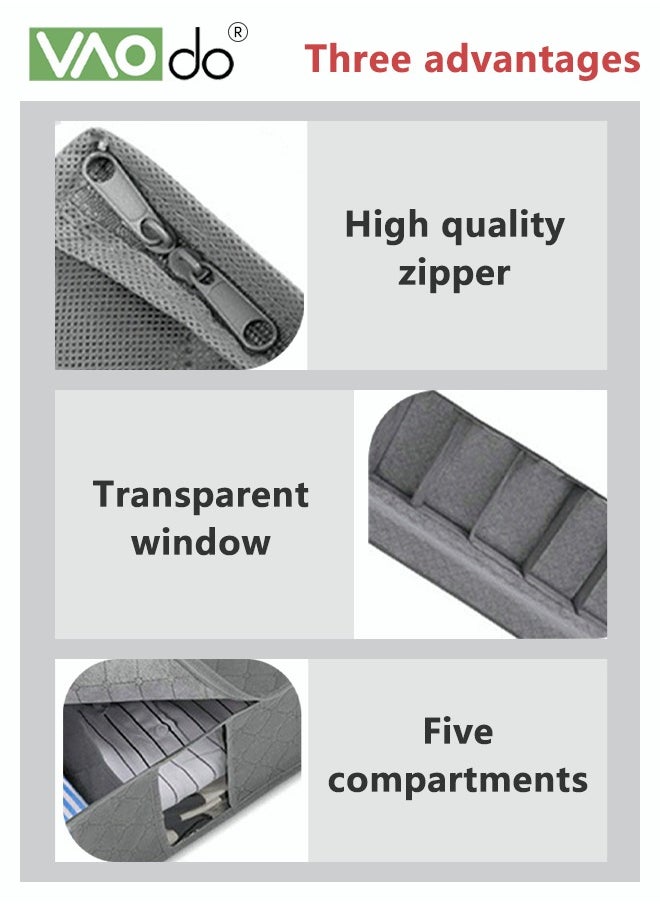 VAOdo Non-woven Clothing Cover Storage Compartmentalized Stacked and Organized Large-capacity Under-bed Storage Box  - Image 4