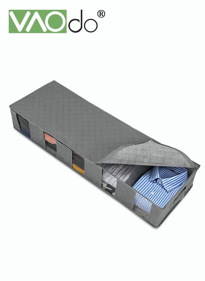 VAOdo Non-woven Clothing Cover Storage Compartmentalized Stacked and Organized Large-capacity Under-bed Storage Box  - Image 1