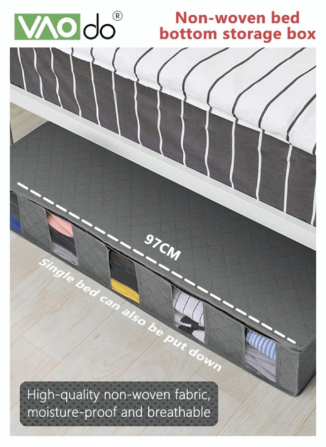 VAOdo Non-woven Clothing Cover Storage Compartmentalized Stacked and Organized Large-capacity Under-bed Storage Box  - Image 3