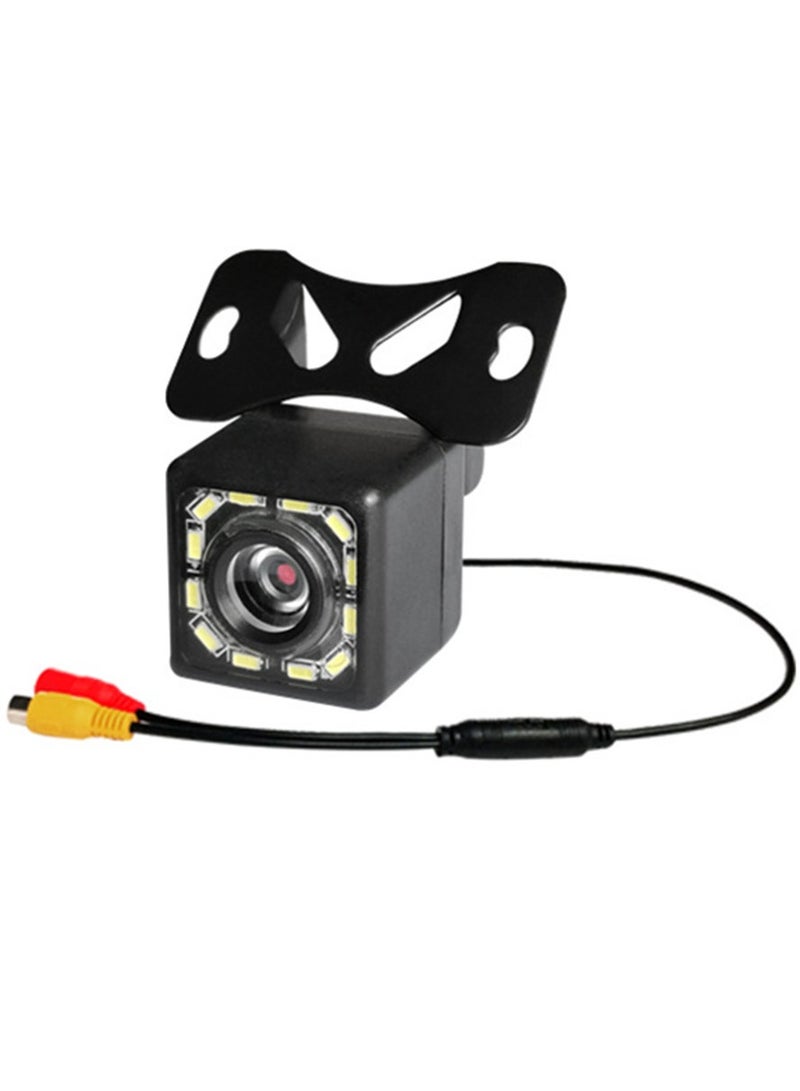 AROAQ Car Backup Camera, Ip68 Waterproof Great Night Vision, Hd Reversing Camera With Light, Reverse Auto Back Up Car Camera For All Vehicles, (12 lights) Black  - Image 1
