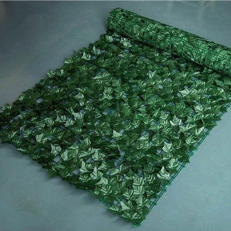 Snewvie Artificial Ivy Leaf Screening Roll 0.5m x 1m Privacy Hedging Wall Landscaping Garden Fence, Green Plastic Leaf Fence Panels UV Fade Protected,Sweet potato leaf