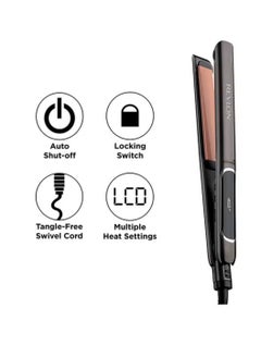 Revlon Copper Smooth Salon Straight Collection Hair Styler Black 125mm  - Image 4
