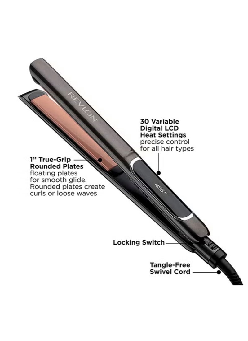 Revlon Copper Smooth Salon Straight Collection Hair Styler Black 125mm  - Image 3