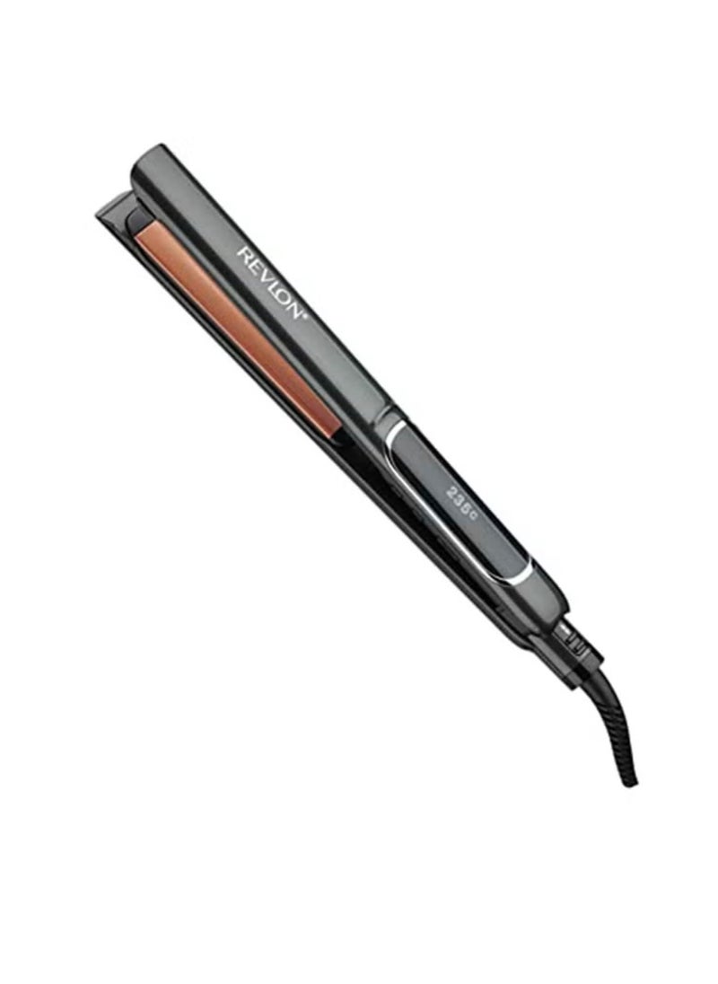 Revlon Copper Smooth Salon Straight Collection Hair Styler Black 125mm  - Image 1