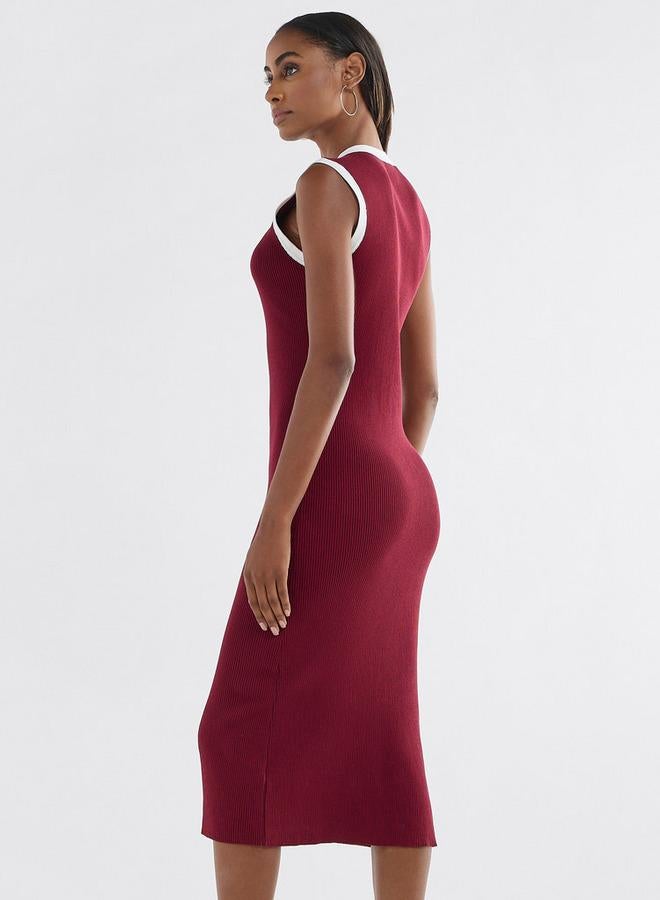 سبلاش فيڤ فستان مضلع بلا أكمام - Image 3