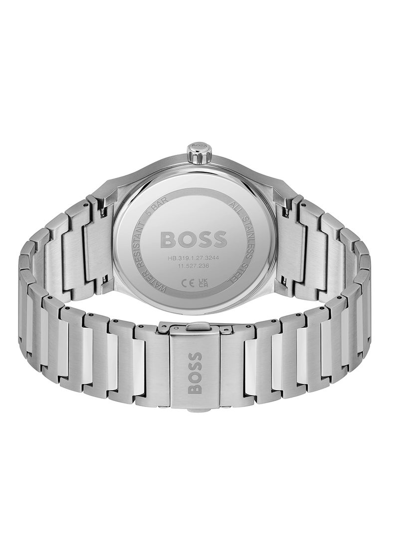 HUGO BOSS Men's Analog Round Shape Stainless Steel Wrist Watch 1514076 - 41 Mm - Image 3