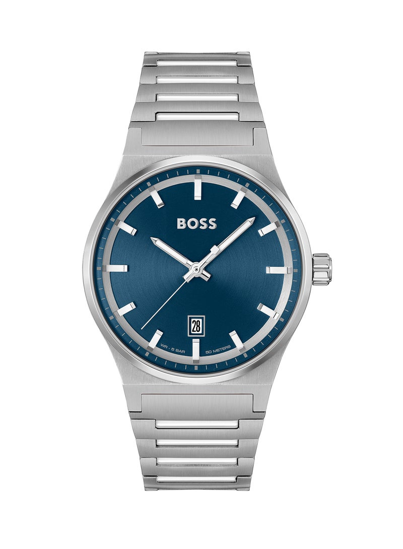 HUGO BOSS Men's Analog Round Shape Stainless Steel Wrist Watch 1514076 - 41 Mm - Image 2