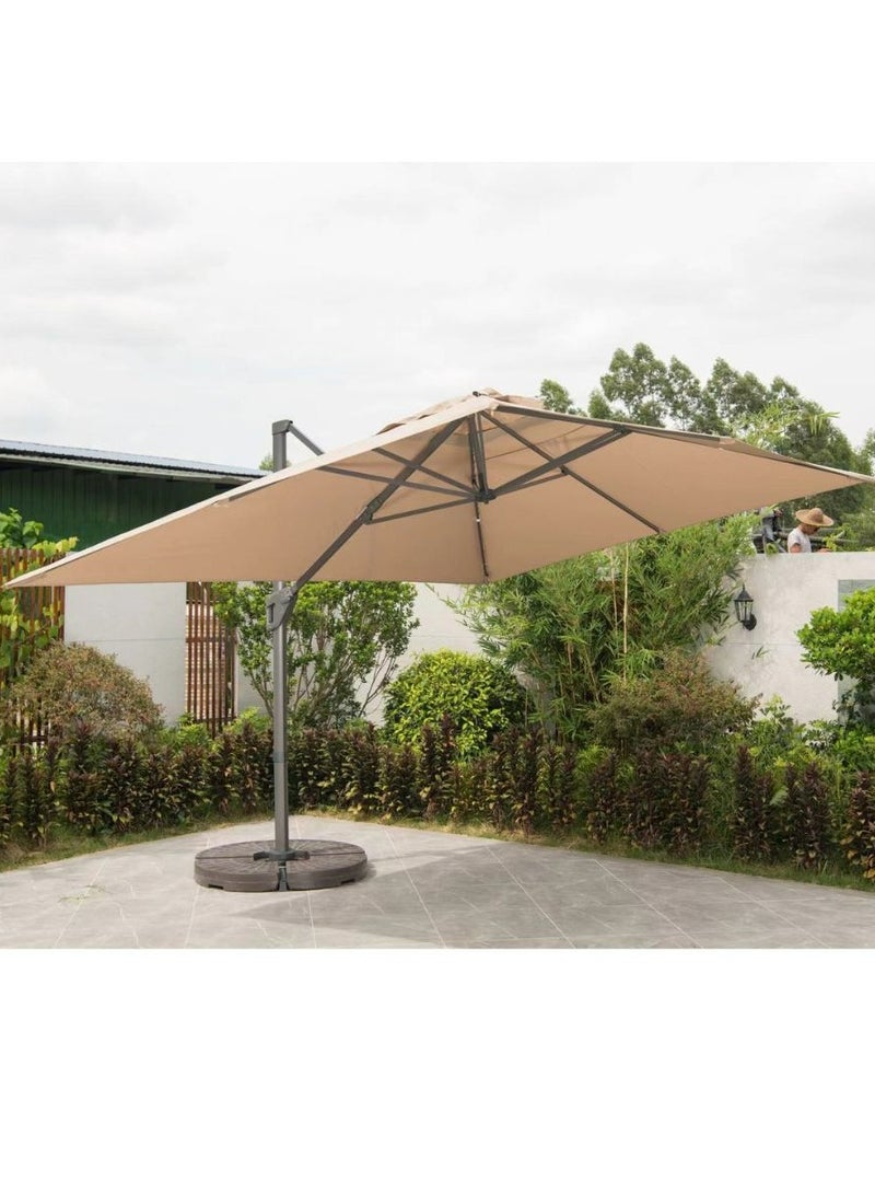 Swin Furniture Swin 3*3  Meter Square Outdoor Umbrella Side Pole  Heavy Duty Cantilever Sunshade Parasol - Image 1