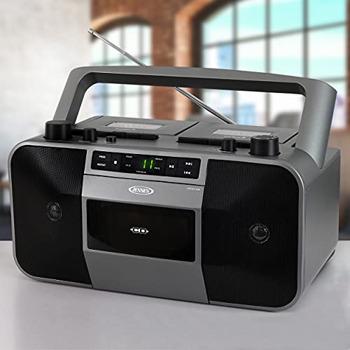 JENSEN MCR-1500 MCR-1500 Portable Stereo CD Player and Dual-Deck Cassette Player/Recorder with AM/FM Radio - Image 5