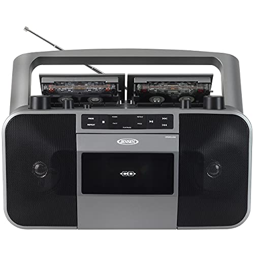 JENSEN MCR-1500 MCR-1500 Portable Stereo CD Player and Dual-Deck Cassette Player/Recorder with AM/FM Radio - Image 4