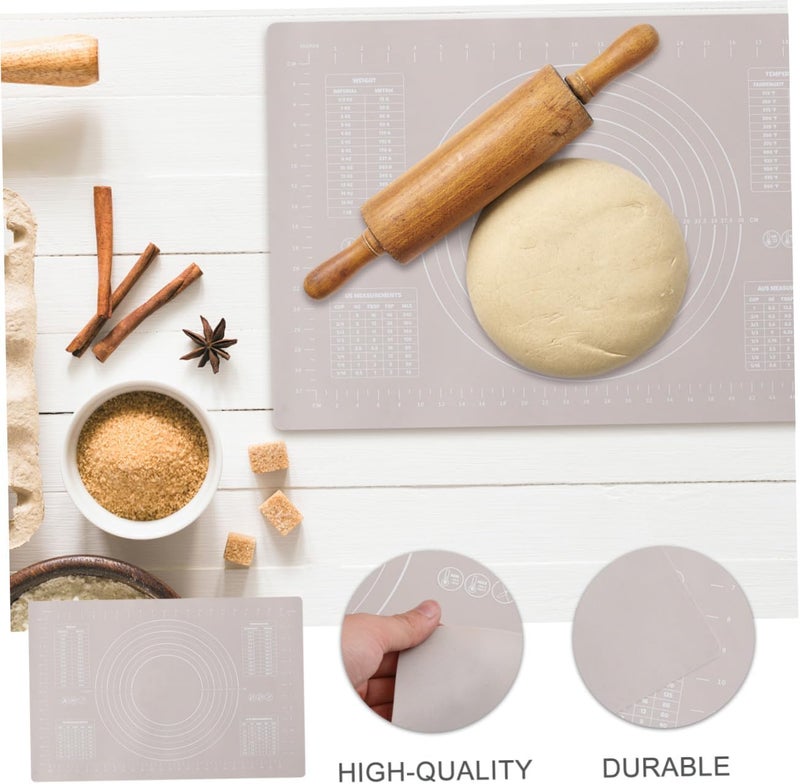 1Pc Creative Silicone Kneading Mat Non Stick Baking Pad with Measurements Skid Dough Mat for Pastries and Bread Practical Kitchen Supply - Image 3