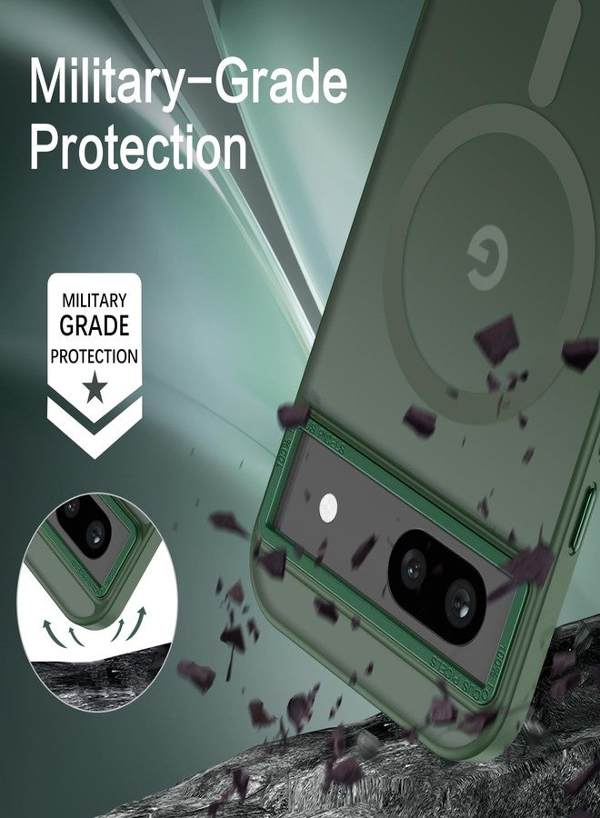 BENTOBEN for Google Pixel 8a Case, Google 8a Magnetic Case [Compatible with MagSafe] Translucent Matte Slim Shockproof Anti-Fingerprint Anti-Scratch Protective Cover for Google 8a 6.1’’Green - Image 5