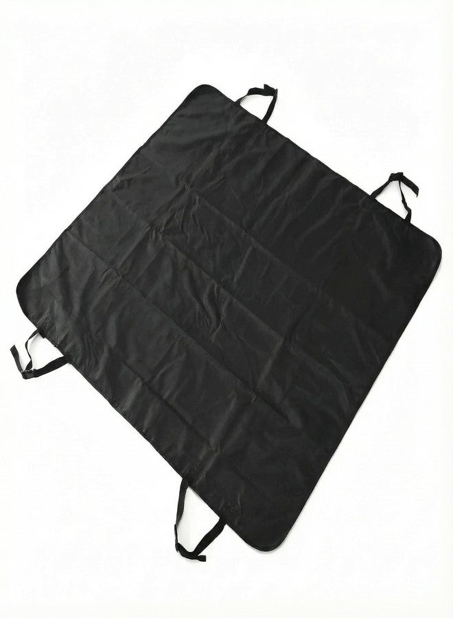 TailGurus Dog Hammock Car Seat Cover - 100% Waterproof 600D Heavy Duty | Scratch-Proof Nonslip Back Seat Protector with Side Flaps for Cars, Trucks, SUVs (Black/Thin) - Image 1