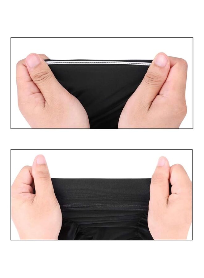 قبعة سباحة للنساء ذوات الشعر الطويل، قبعة سباحة مرنة للشعر الطويل والقصير، قبعة سباحة بغطاء ناعم، قبعة سباحة ونظارات واقية للنساء - Image 2