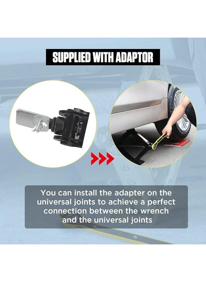 Universal 360° Swivel Car Jack Ratchet Wrench – Labor-Saving Handle for Scissor Jack – Forward & Reverse Knob - Image 4