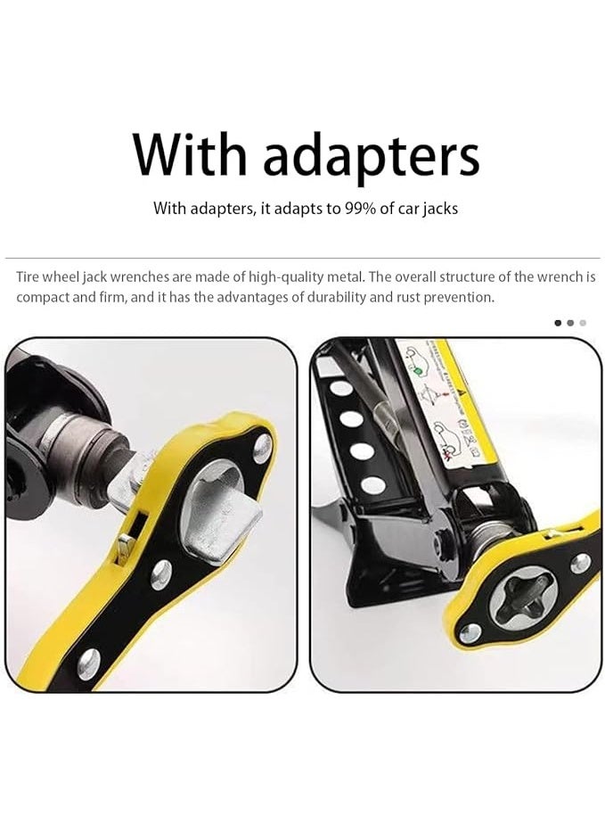 Universal 360° Swivel Car Jack Ratchet Wrench – Labor-Saving Handle for Scissor Jack – Forward & Reverse Knob - Image 3
