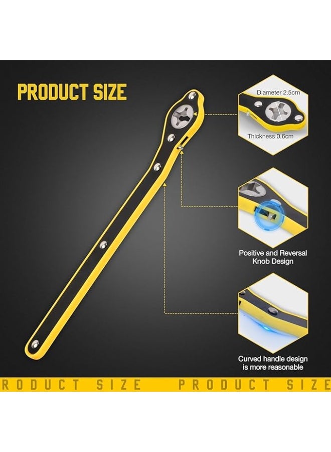 Universal 360° Swivel Car Jack Ratchet Wrench – Labor-Saving Handle for Scissor Jack – Forward & Reverse Knob - Image 5