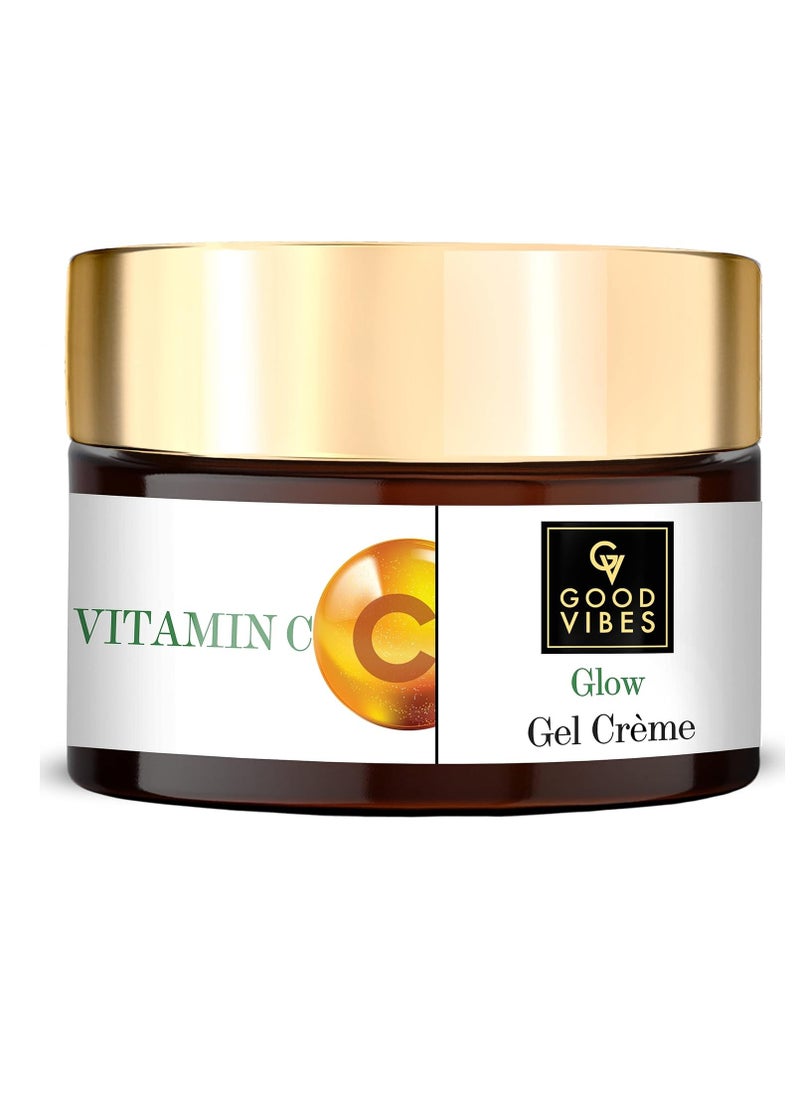 Good Vibes Good Vibes Vitamin C Glow Gel Cream | Anti-Aging Face Moisturizer | Reduce Spot | Gives Oil-Free Glow | No Parabens & Sulphate | 1.76 Oz/50g  - Image 1