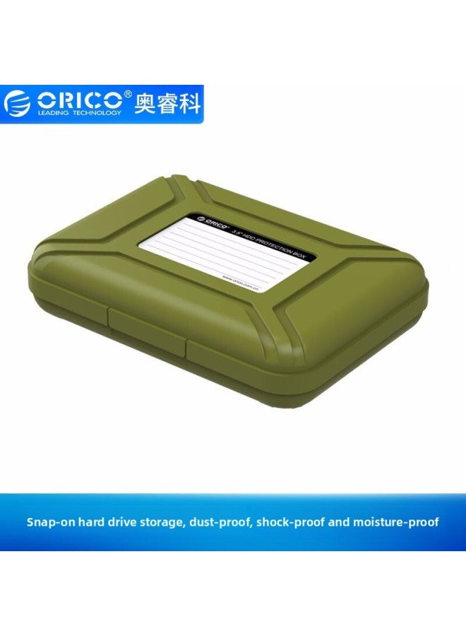 ORICO/ORICO PHX-35 Hard Disk Protection Storage Box Shockproof, Dust Proof, Moisture Proof, Compression Resistant Digital Finishing Protection-Color:Cyan - Image 1