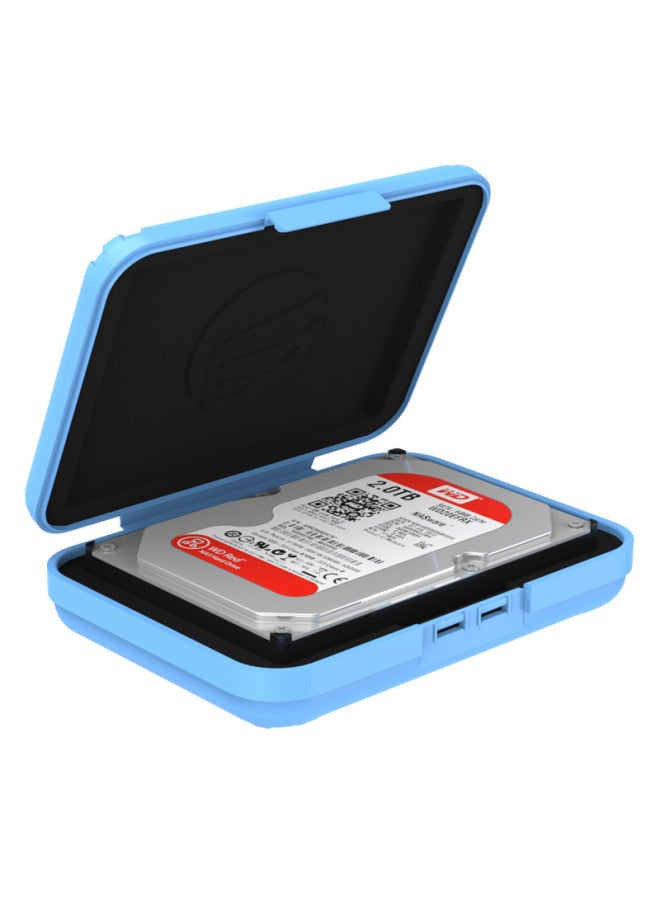 ORICO/ORICO PHX-35 Hard Disk Protection Storage Box Shockproof, Dust Proof, Moisture Proof, Compression Resistant Digital Finishing Protection-Color:Cyan - Image 5