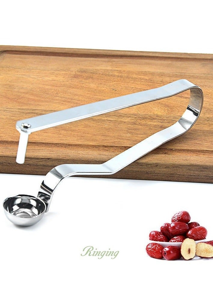 أداة إزالة النواة من الكرز مصنوعة من الفولاذ المقاوم للصدأ وأداة إزالة النواة من الكرزمزيل نوى التمر مزيل الكرز الأساسية - Image 4