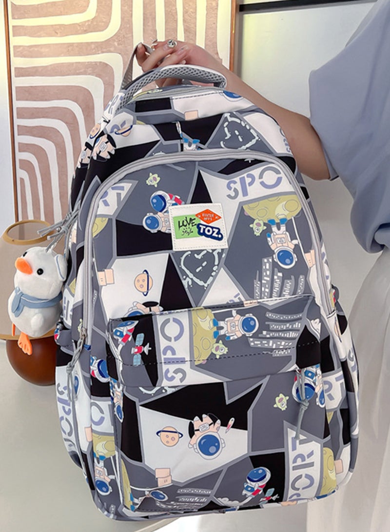 Sharpdo Kids Backpacks, Cute Lightweight Water Resistant  Backpack, Adjustable Shoulder Straps for Boys Girls-Black - Image 3