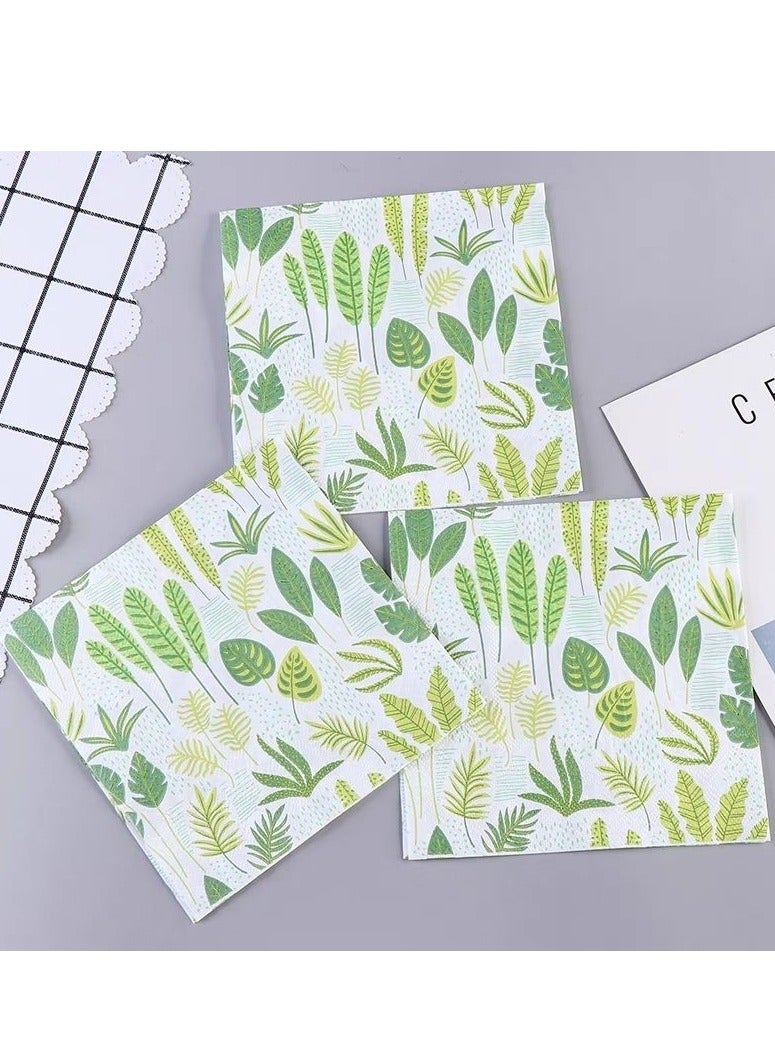20 Pieces Color Napkins Party Napkin Tissue Printing Napkin Printed Napkins Wedding Napkin Wedding Decoration Tea Party Decorations Disposable Tissue - Image 3