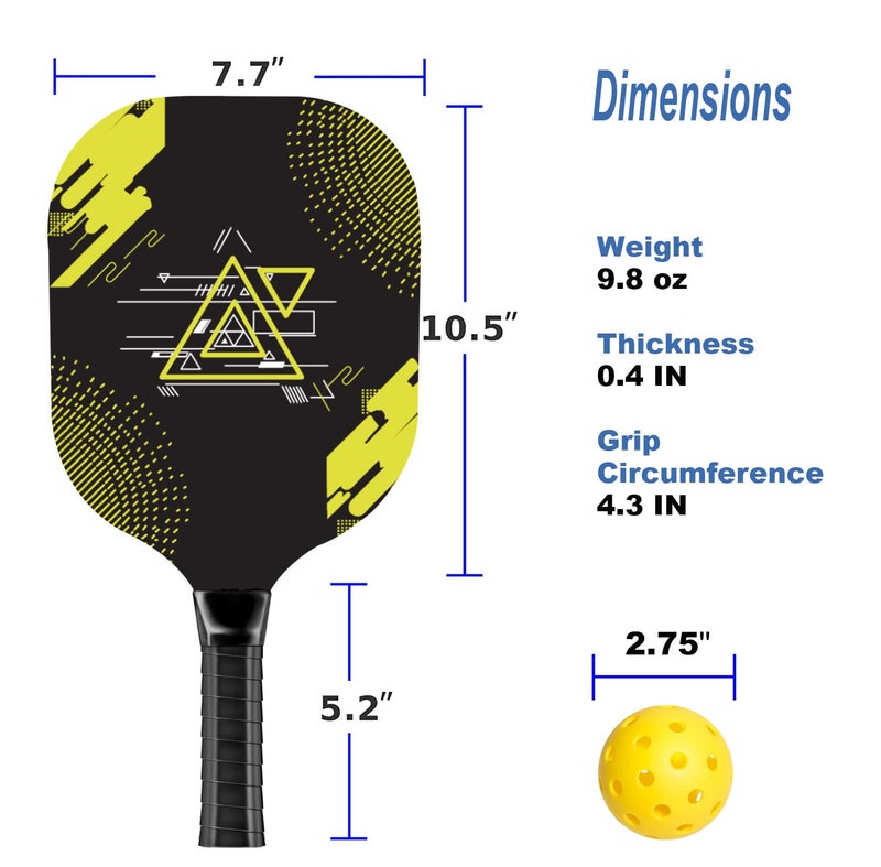 AOPOUL Pickleball Set with 4 Premium Wood Paddles, Cushion Comfort Grip, 4 Cooling Towels, 4 Pickleball Balls & Carry Bag, Pickle Ball Paddle for Men Women - Image 4