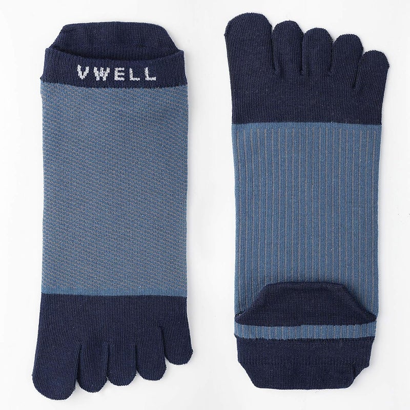VWELL Store Cotton Toe Socks Five Finger Socks No Show Crew Athletic Running Socks 4 Pairs,Size 7-11 - Image 2