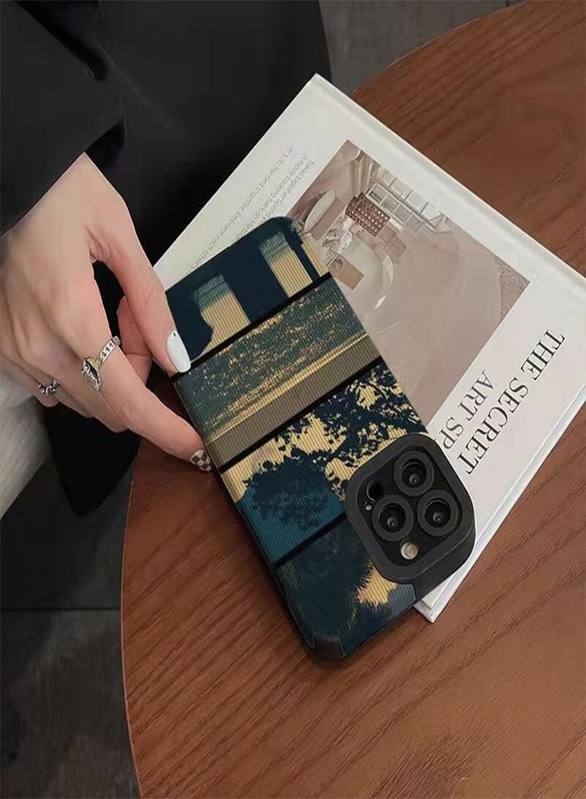 VR CREATIVE Protective Case Cover For Apple iPhone 14 Pro Max Nature Design Blue - Image 5