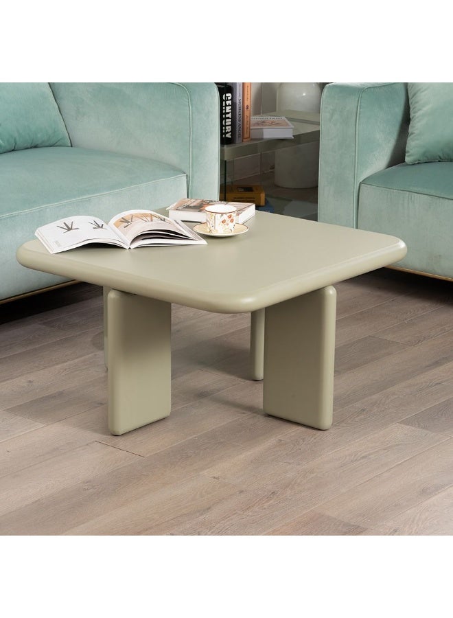 DANUBE HOME Morisson Square Coffee Table | Multifunctional Living Room Desk | Space Saving Center Table | Modern Design Furniture For Home Living Room L80xW80xH44cm - Grey - Image 1