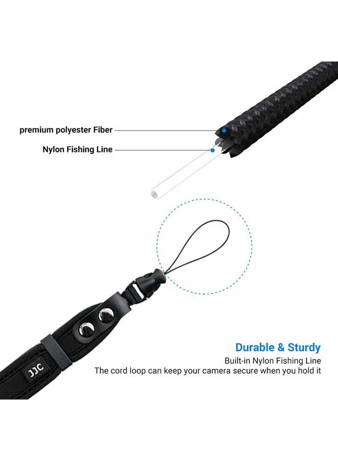 JJC Camera Wrist Strap,Soft Hand Strap for Canon EOS M200 M100 M10 M50 M5 M6 G1X G3X G9X G5X Mark II III Sony RX100 VII VI V VA IV III ZV-E1 ZV-E10 Rioch GR III HDF GR IIIx HDF Olympus TG-7 TG-6 and More - Image 2