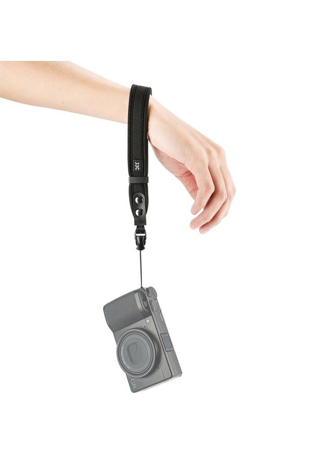 JJC Camera Wrist Strap,Soft Hand Strap for Canon EOS M200 M100 M10 M50 M5 M6 G1X G3X G9X G5X Mark II III Sony RX100 VII VI V VA IV III ZV-E1 ZV-E10 Rioch GR III HDF GR IIIx HDF Olympus TG-7 TG-6 and More - Image 1