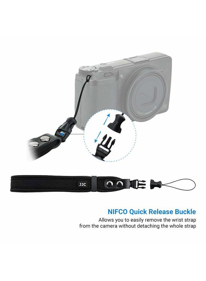JJC Camera Wrist Strap,Soft Hand Strap for Canon EOS M200 M100 M10 M50 M5 M6 G1X G3X G9X G5X Mark II III Sony RX100 VII VI V VA IV III ZV-E1 ZV-E10 Rioch GR III HDF GR IIIx HDF Olympus TG-7 TG-6 and More - Image 3