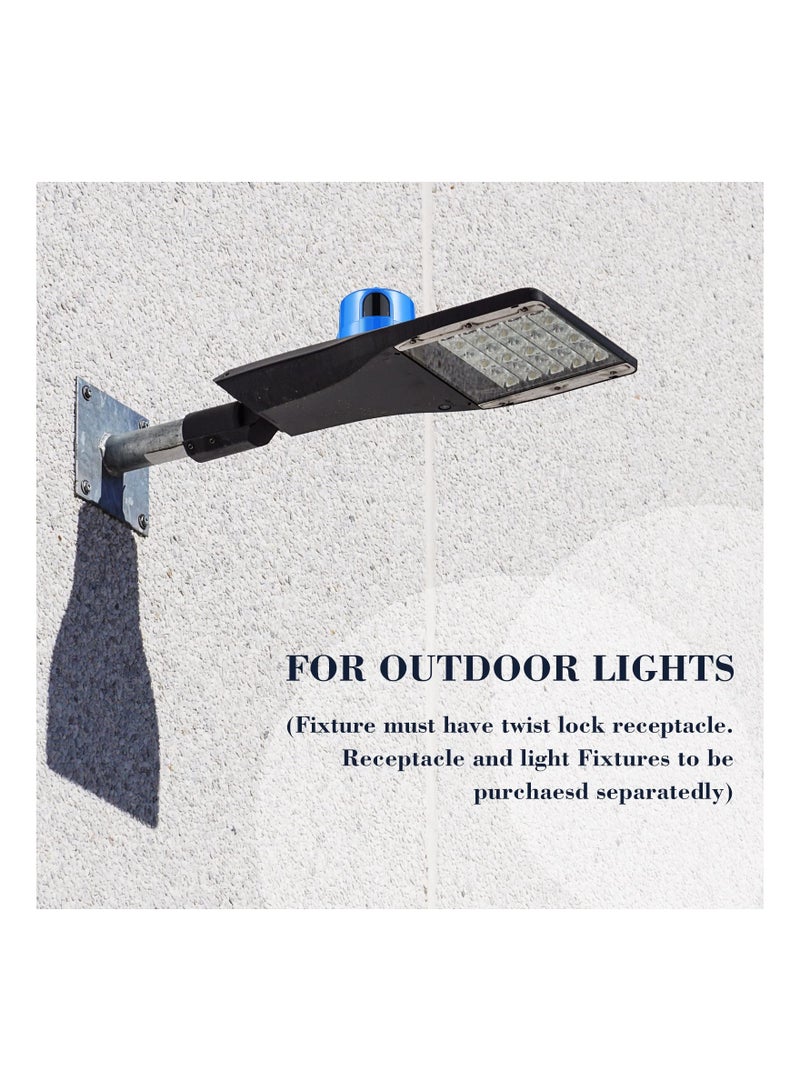 Zikra 3 Pcs Photocell Twist Lock Photocell Sensor Auto on off Photocell Switch Dusk to Dawn Light Control Light Sensor for Outdoor Lights Blue - Image 5