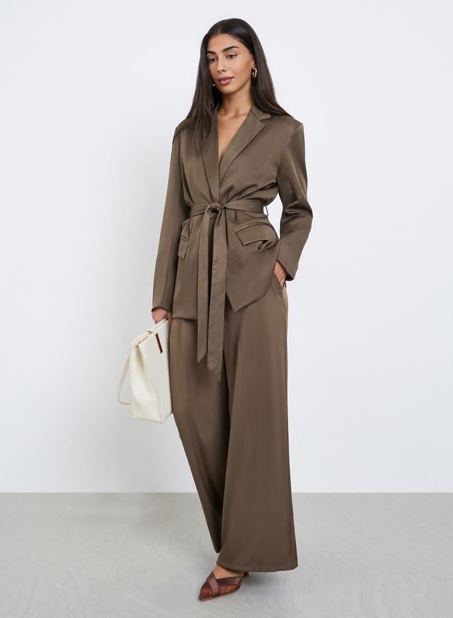 ستايلي بنطال بقصة أرجل واسعة - Image 1