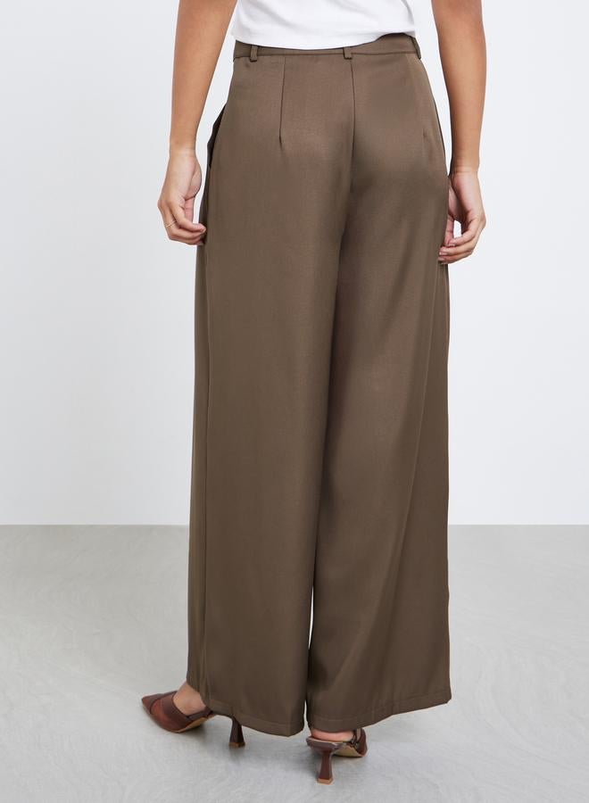 ستايلي بنطال بقصة أرجل واسعة - Image 4