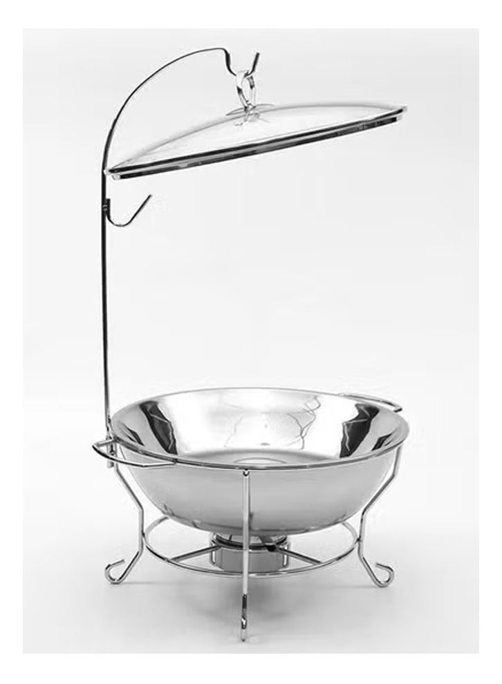 كيكي طبق تسخين بوفيه من الفولاذ المقاوم للصدأ لتسخين الطعام وسخان 8.0 لتر - Image 4