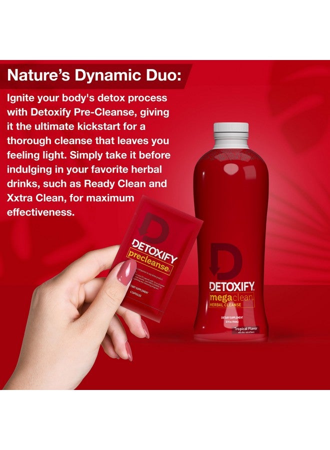 Detoxify Mega Clean Herbal Cleanse - Tropical - 32 oz - Professionally Formulated Herbal Detox Drink - Enhanced with Milk Thistle, Ginseng Root & Guarana Seed - Plus Sticker - Image 2