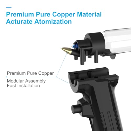 Actekart No-Clean Airbrush Kit with Disposable Nozzle (50pcs x 0.2mm & 100pcs x 0.3mm & 100pcs x 0.5mm Disposable Nozzles)- 30PSI Rechargeable Portable Cordless Airbrush Spray Gun - Image 5