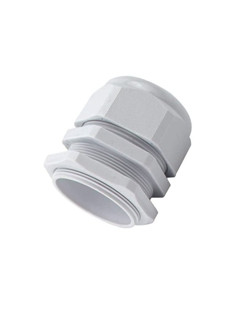 Armoured Cable Gland Kit for Outdoor Sockets and Junction Boxes & Industrial Use with Lock Nut PVC Shroud and Earth Tag (40S, A2) - Image 1