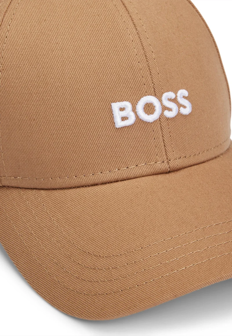 BOSS Beige Cotton-twill cap with embroidered logo for Men | Best Price UAE
