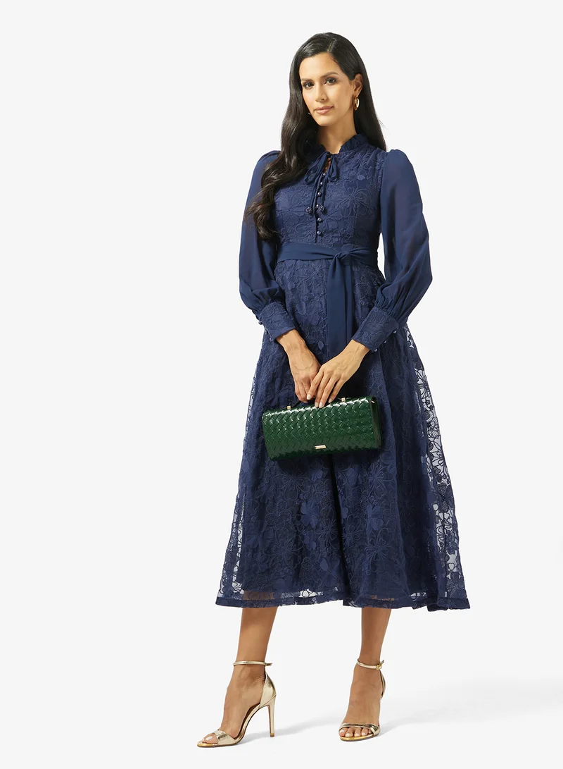 Khizana  Lace A-line Dress for Women | Best Price UAE