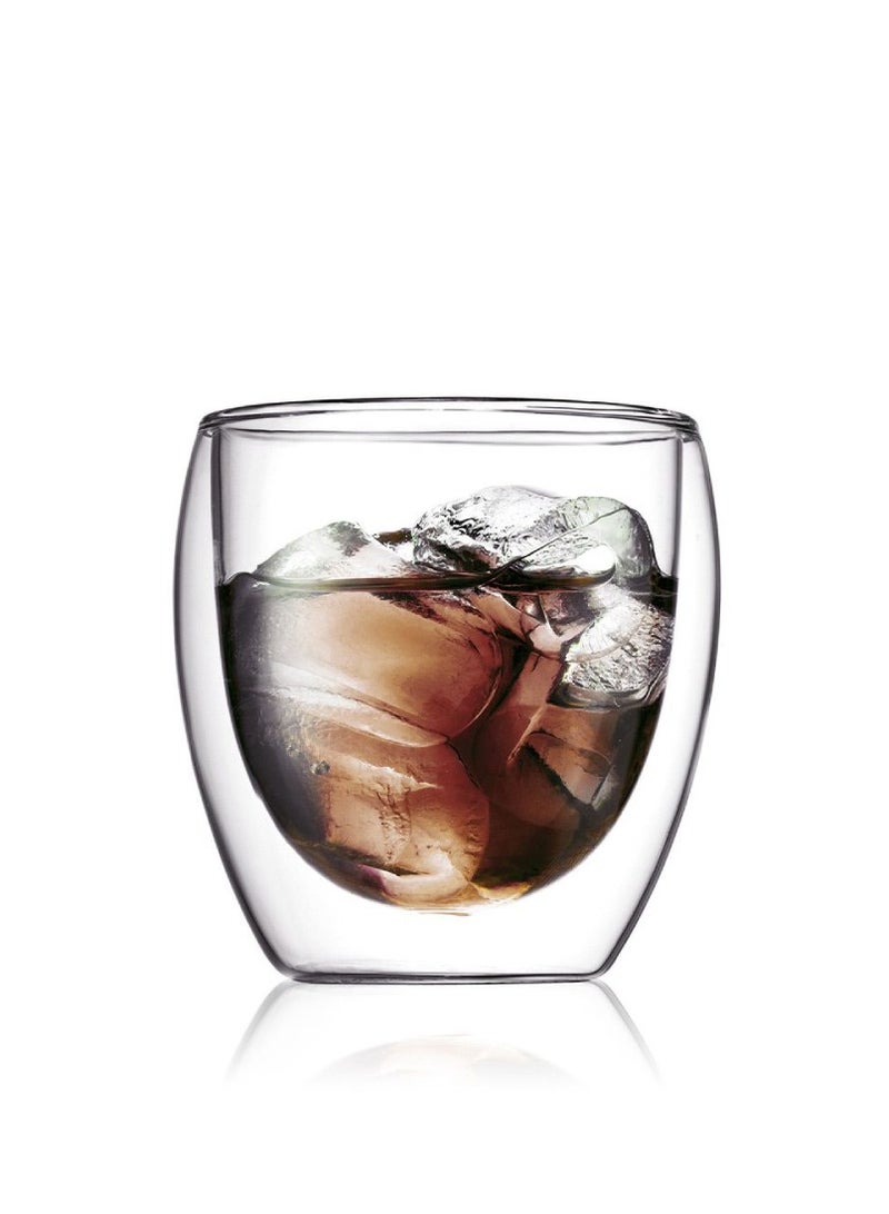 bodum Pavina Double Wall Thermo Glass - 8.5oz, 2pcs set - Image 4